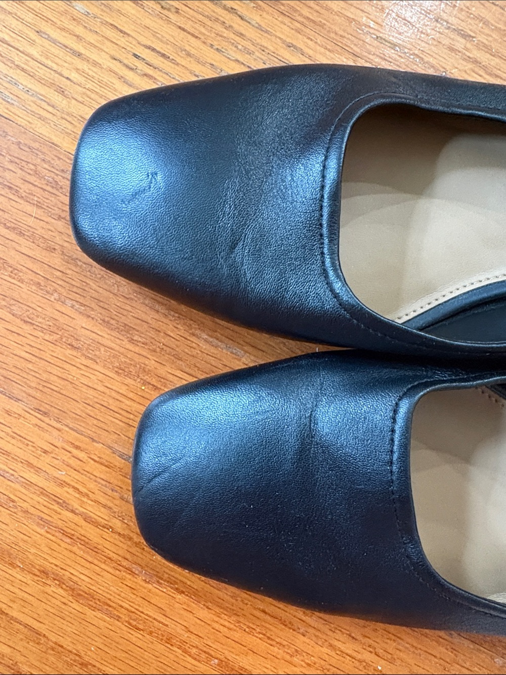 Sam Edelman Black Square-Toe Slingback Block Heels - Picture 5 of 8